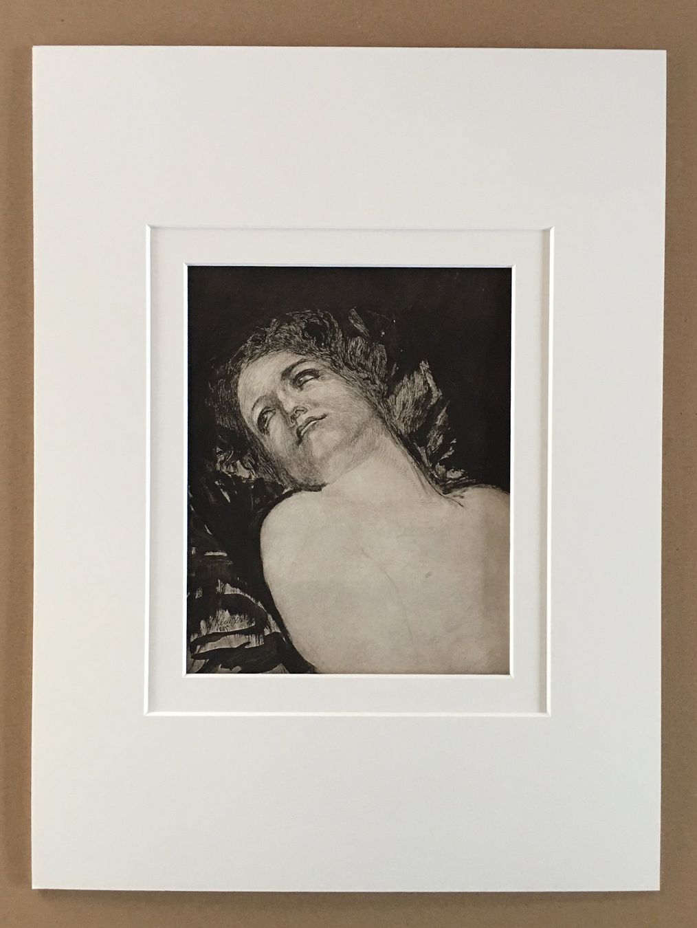 Grafiken & Lithographien: Max Klinger   "Studie 1885"     Kupferdruck von 1910 – Gebraucht aus Nennigkofen von juhit 4