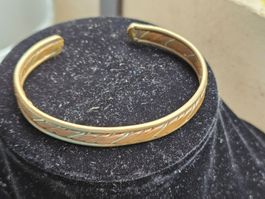 Kupfer & Messing Manschette Armreif Antik Heilschmuck XXL