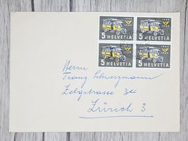 CL13 Enveloppe + Timbre Suisse 1956