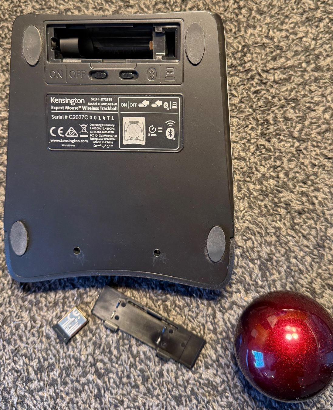Kensington Maus: Kensington Expert Mouse Wireless Trackball – Gebraucht aus Ebikon von Soundbooth 1