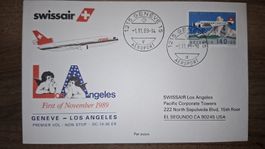 Swissair Geneve - Los Angeles 01.11.1989