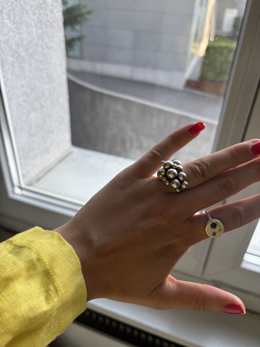 Jensen Ringe: Georg Jensen Moonlight Grapes Ring Silver Medium size 53  – Gebraucht aus Zürich von Rochfordevelyn 8