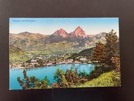 AK SZ Brunnen und die Mythen
