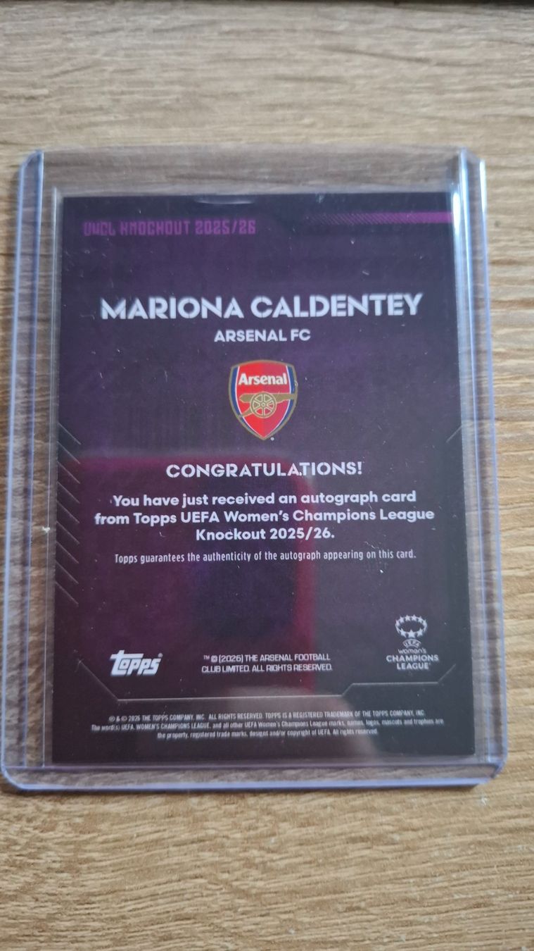 Topps Sammelbilder & Trading cards: Mariona Caldentey /50 Auto Knockout 2025/26 – Gebraucht aus Neuhausen am Rheinfall von Schweizer83 1