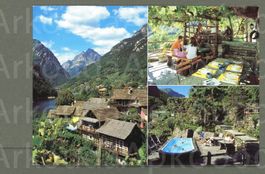 AK color Vogorno TI Verzasca,“Grottino André“,3-Bild ≈ 1980
