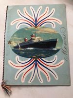 MENÜKARTE S.S.UNITED STATES APRIL 1954
