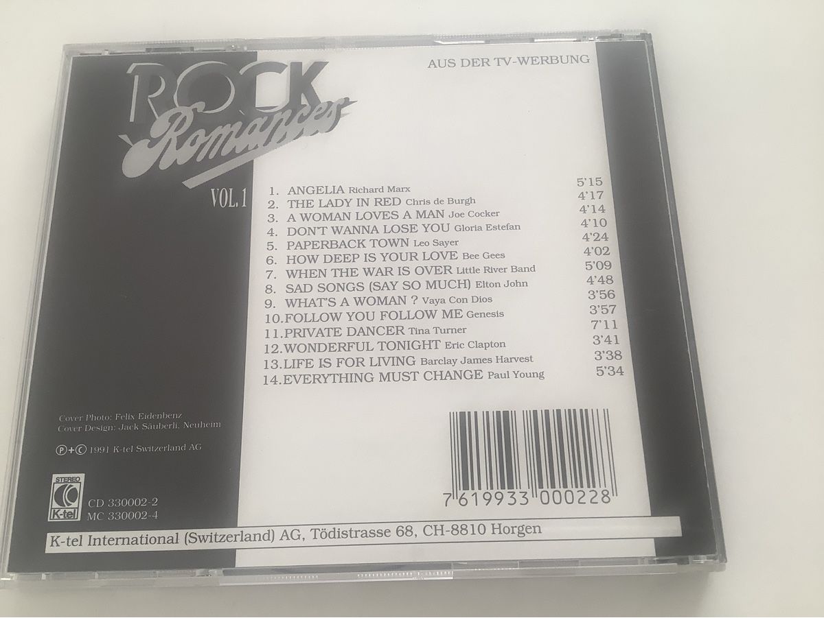 CDs: ROCK Romances / Vol. 1 / 1991 – Gebraucht aus Dübendorf von Shreck 1