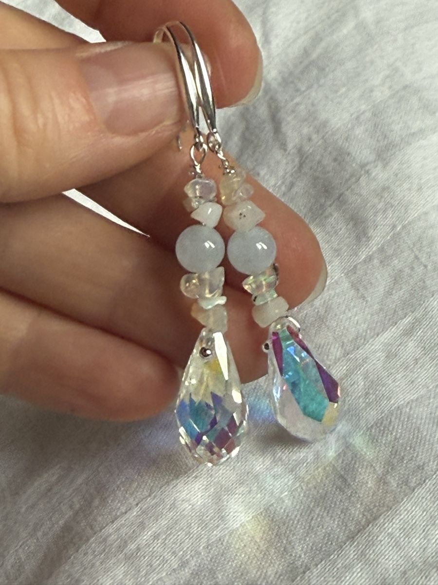 Orecchini pendenti & Orecchini a lobo: Opal, Aquamarin & Swarovski Crystalls NEU – Nuovo e nell'imballaggio originale da Basel venduto da Chili007 8
