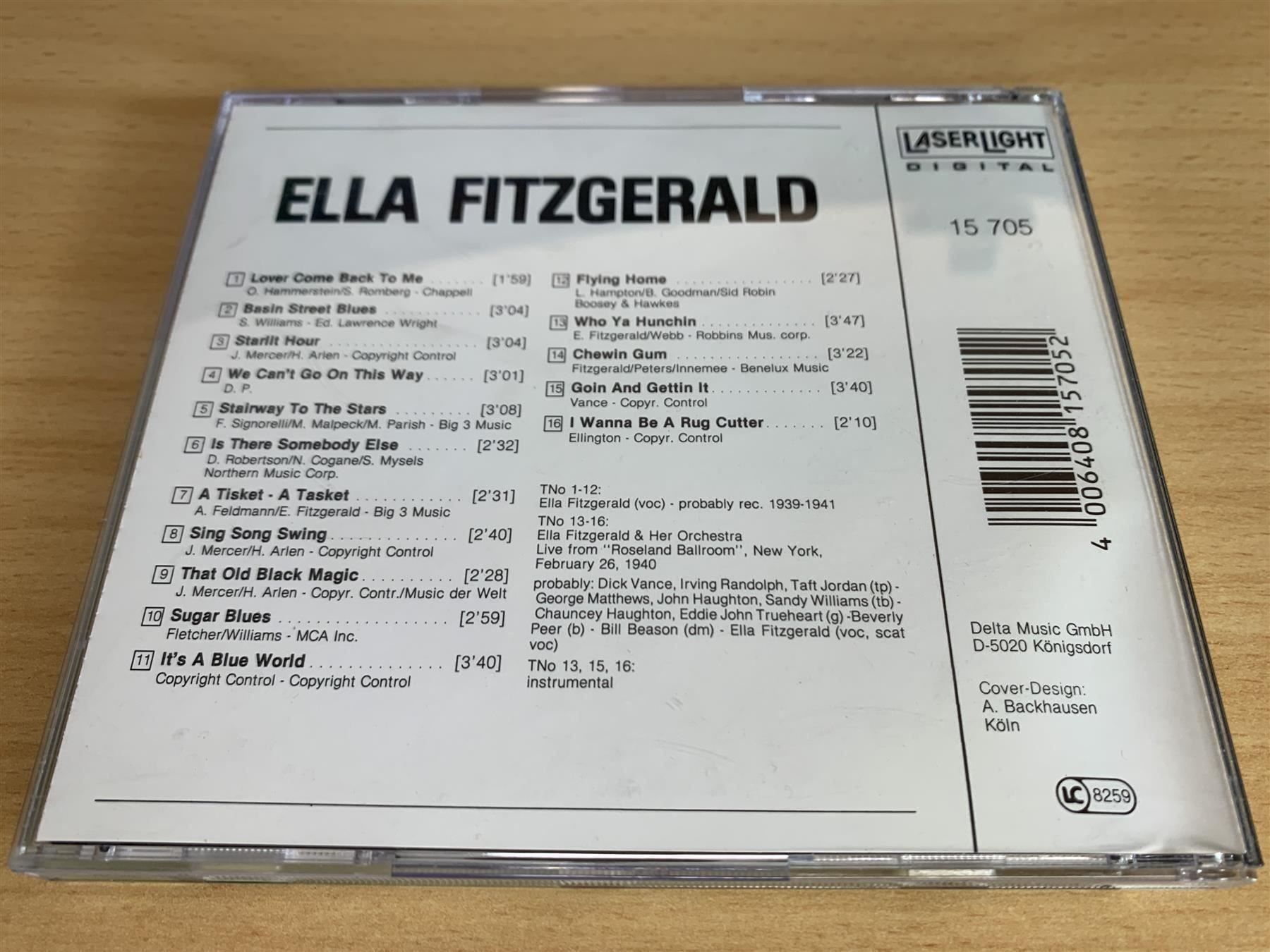 CDs: Ella Fitzgerald – Ella Fitzgerald – Gebraucht aus Rikon im Tösstal von Alpenmutz 1