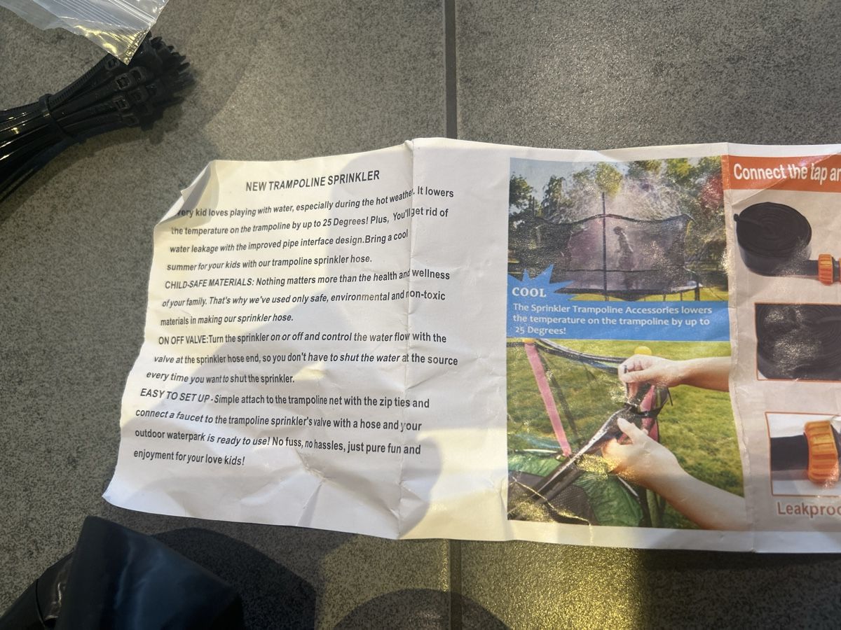 Rohre & Schläuche: Trampolin Sprinkler Bewässerungssystem neu – Neu und originalverpackt aus Mühledorf SO von Dania77 2