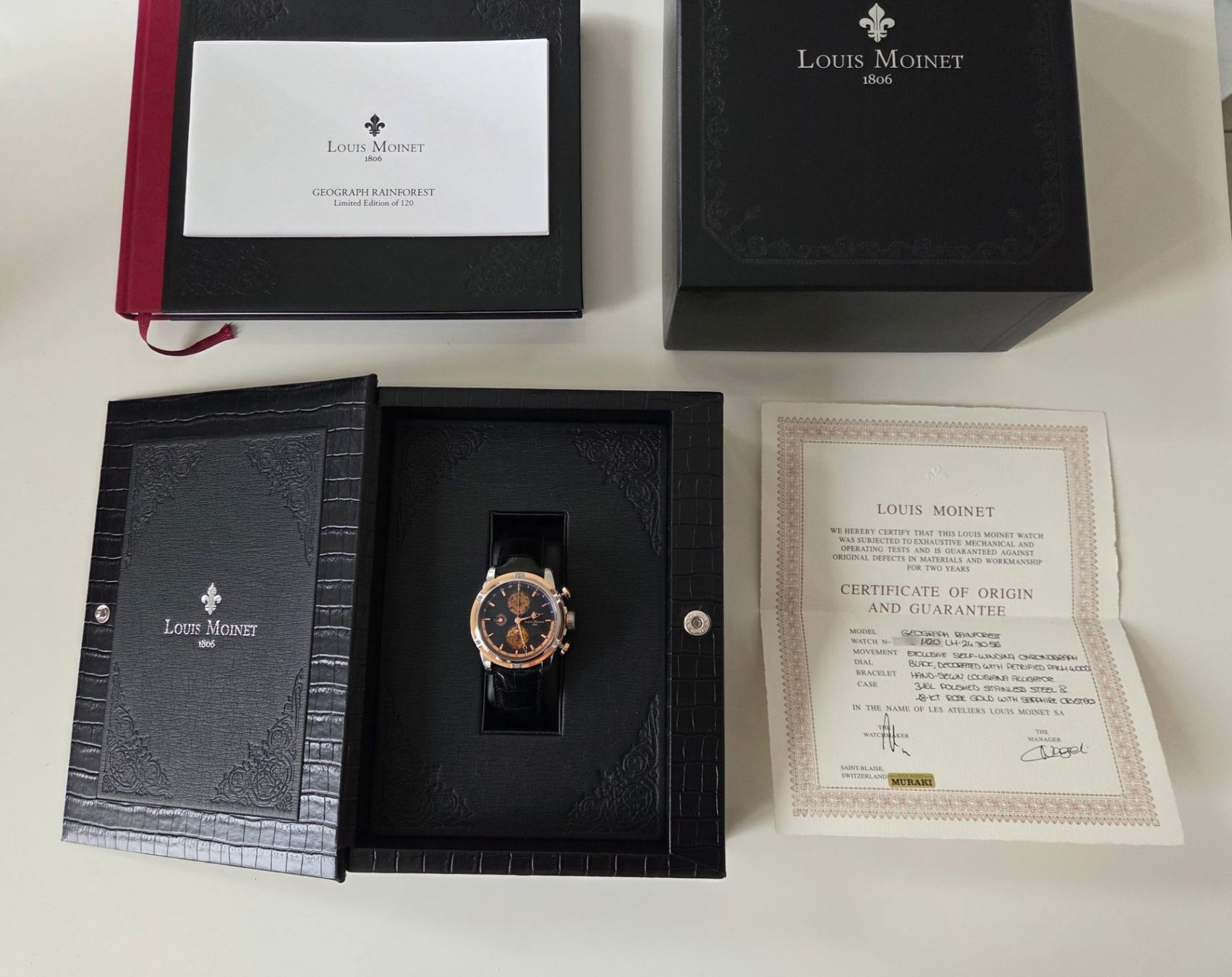 Orologi: Exklusive Louis Moinet Geograph Rainforest Luxusuhr – Usato da Wallisellen venduto da LaszloCH 3