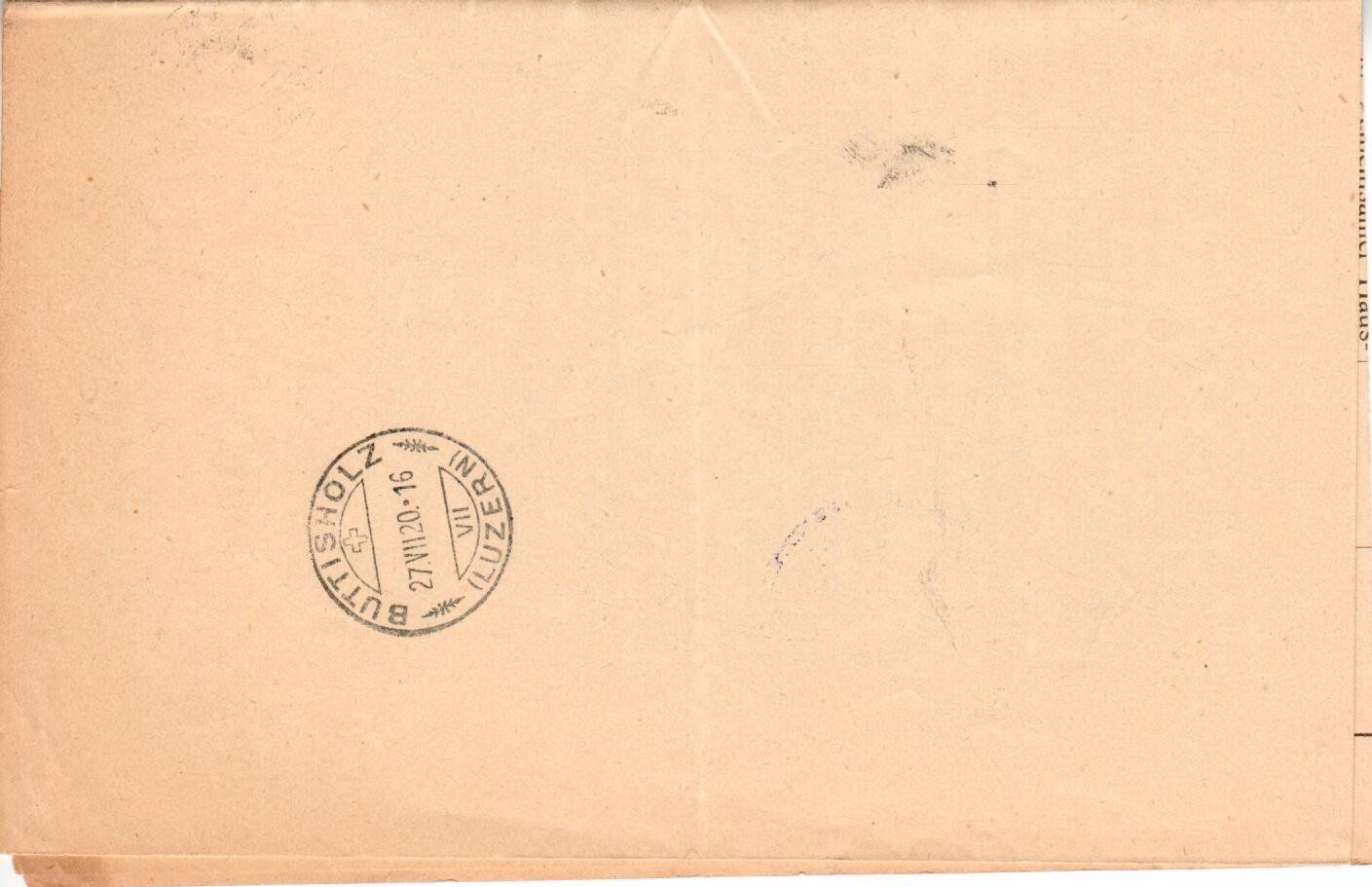 Tous les timbres: R - Oberkirch - Buttisholz 1920 – D'occasion à Wolhusen par Curver9 1