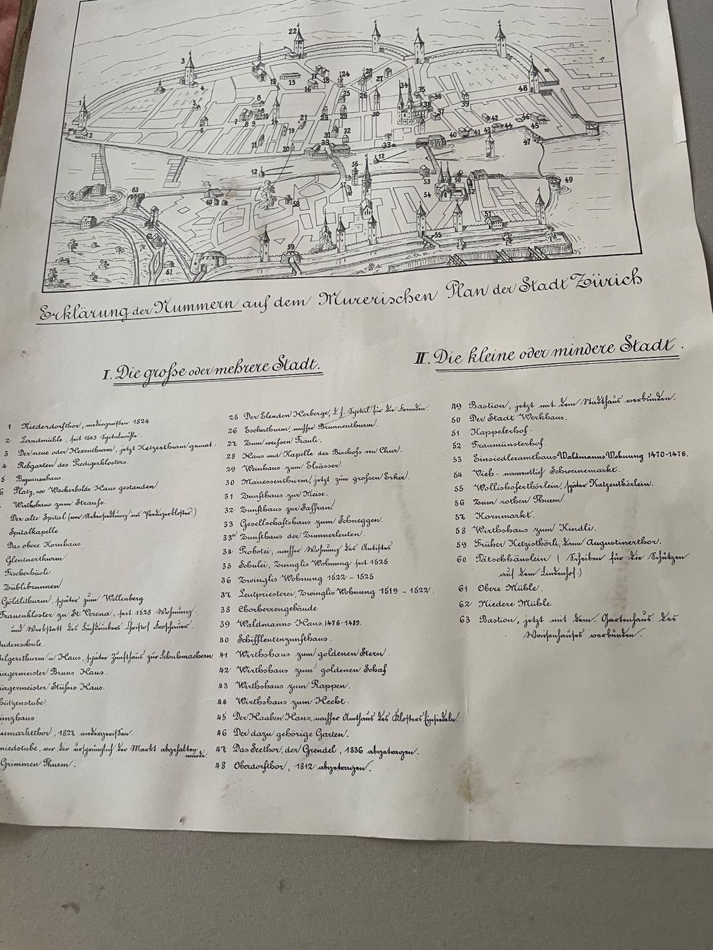 Grafica & Litografie: Bild Stadt Zürich – Usato da Unterägeri venduto da Muggenstutz03 2