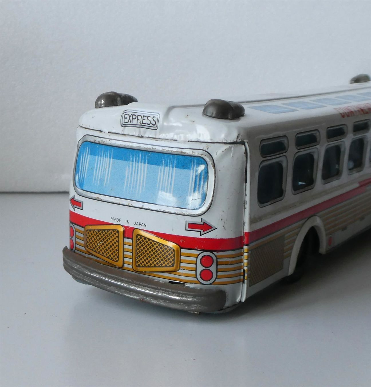 Modellini d'auto: Blechauto Setra Bus Continental Eagle Express Tin Japan – Usato da Frauenfeld venduto da Astra13 8