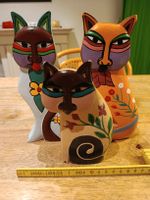 Vintage Laurel Burch Style Katzen
