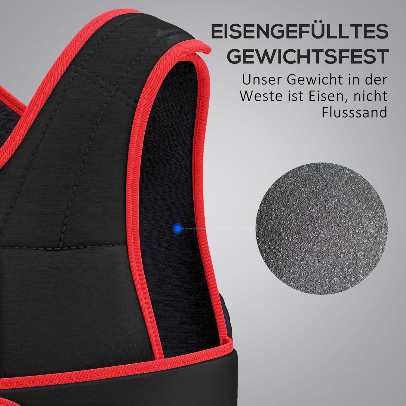 Hometrainer: HOMCOM 20kg Gewichtsweste doppel Gurten – Neu und originalverpackt aus Bottighofen von zaap 4