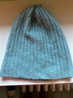Bonnet côtelé turquoise doux 