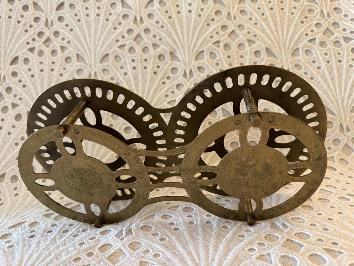 Sottobicchieri: Vintage Messing Doppelt Stövchen Topfuntersetzer 31cm – Usato da Frenkendorf venduto da Only1 4