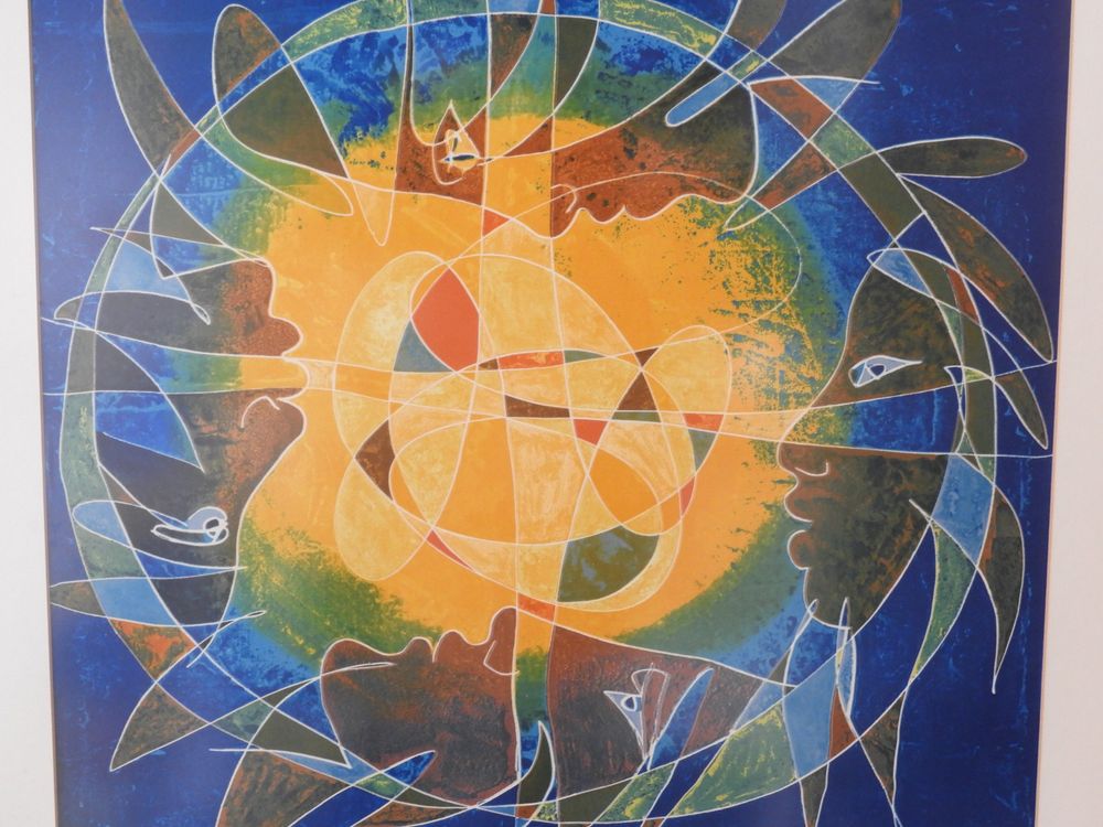 Hans Erni - Peace on Earth - Kunstdruck - Bilderrahmen 3