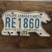 🇨🇦 Autoschild Northwest Territories RE1860 - KANADA
