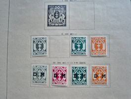 Alte Briefmarken Danzig Sammlung 1922/23 Top Zustand