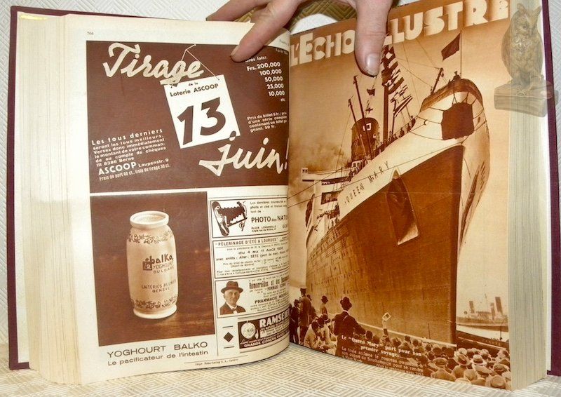 Fumetti: L’Echo Illustré. Septième Année, 1936, 52 numéros complets. – Usato da Russy venduto da Bouquins 1