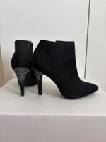 CATWALK Stiefeletten – Glitzer‑Pfennigabsatz, wie neu
