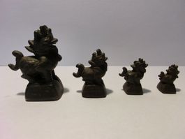1 SATZ ANTIKE OPIUM - GEWICHTE