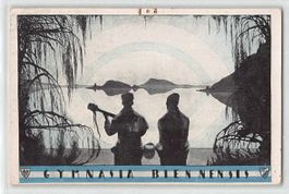 GYMNASIA BIENNENSIS - seltene AK 1920 !!!