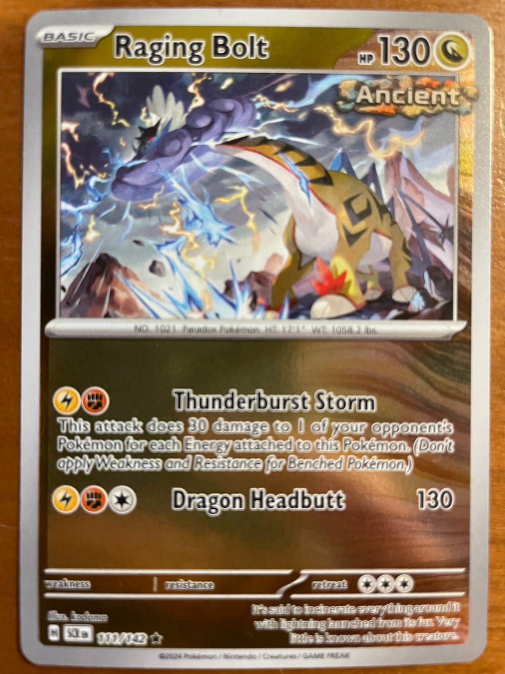Pokémon Carte collezionabili: Pokemon Raging Bolt Reverse (Versand gratis) – Nuovo (secondo la descrizione) da Chur venduto da Angerson