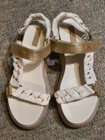 LIU JO PLATEAUSANDALETTE GR.39 WEISS/GOLD