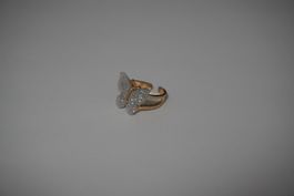 Glitzernder Schmetterling Ring, verstellbar, Schmuck für Som