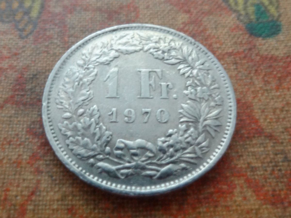 Tutti le monete: 1 Fr. 1970 – Usato da Romanel-sur-Lausanne venduto da Swift13