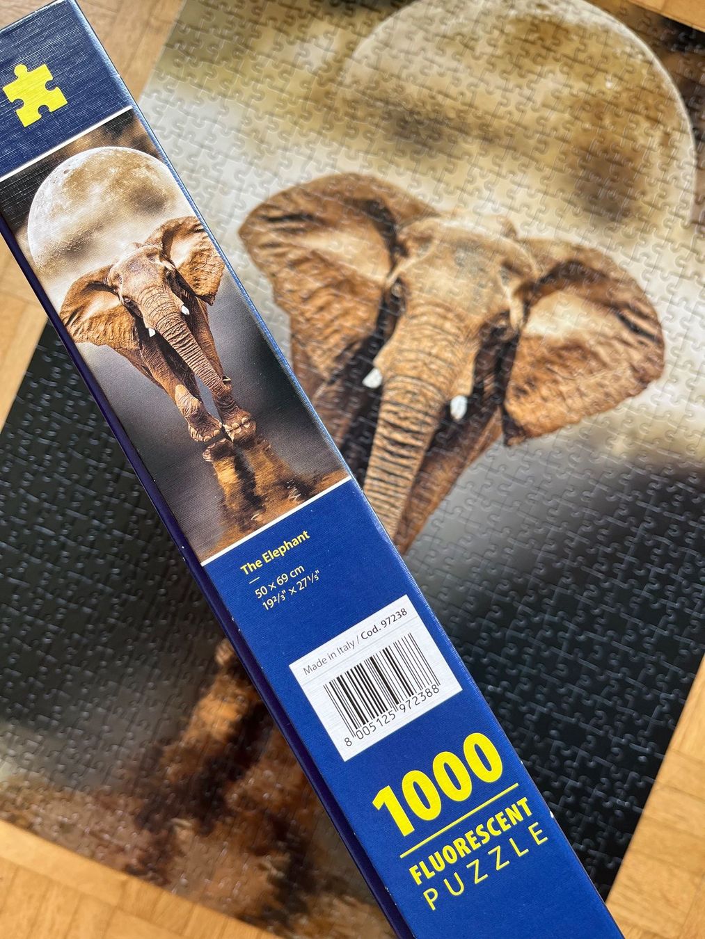 Clementoni Puzzles: Clementoni Puzzle,"The Elephant", Fluorescent – Gebraucht aus Zürich von Gurkis 1