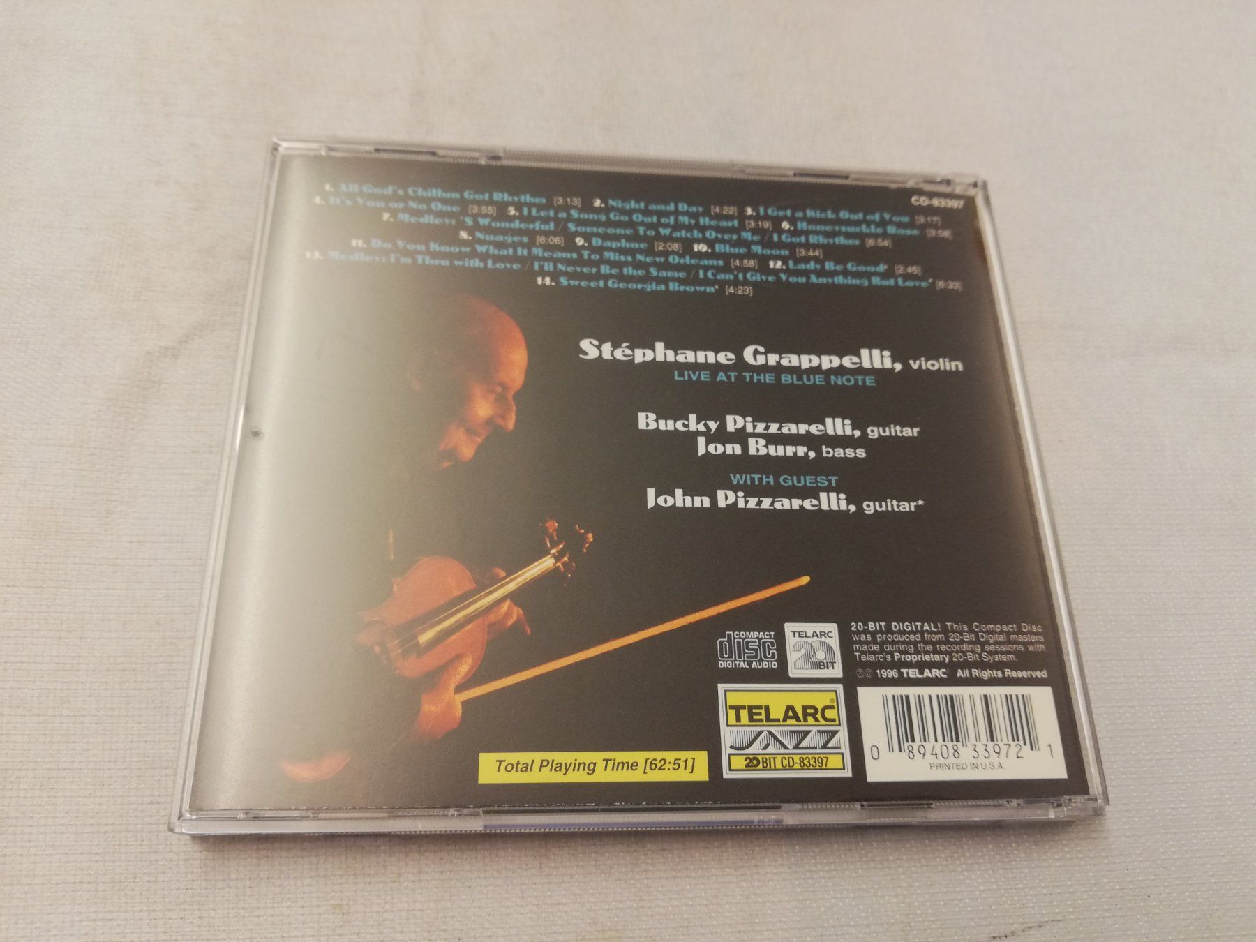 CD: STÈPHANE GRAPPELLI - LIVE AT THE BLUE NOTE – Usato da Bern venduto da Vinylsound.ch 1