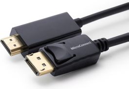 MicroConnect DisplayPort to HDMI Cable 1m Male