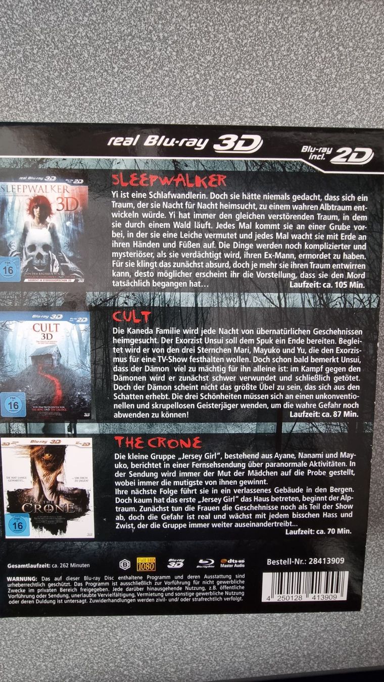 Tutti i DVDs: Blu Ray - Horror Collection 3D - 3 Filme Set – Usato da Oetwil am See venduto da fineli2 1