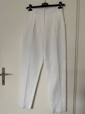 Max Mara BW Hose Gr 34 weiss NEU mit Etikette NP 300