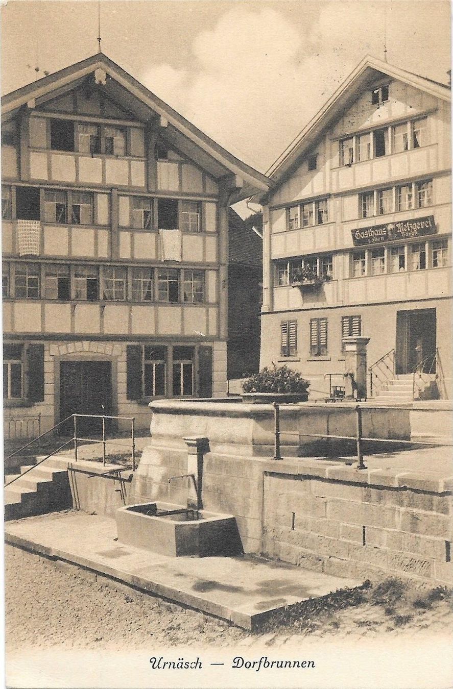 Cartoline postali: Urnäsch Dorfbrunnen – Usato da Olten venduto da clotaldi