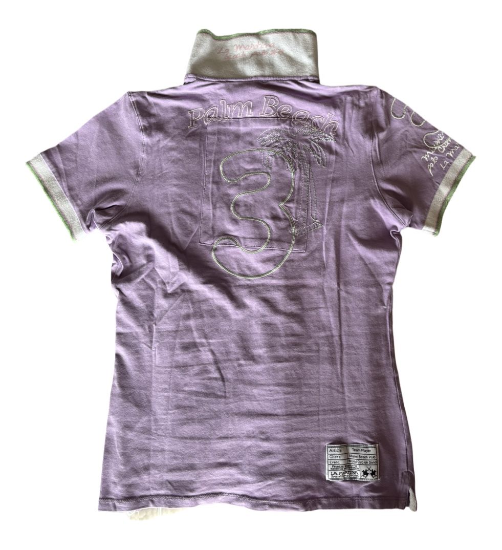 La Martina Polo-Shirts: Polo La Martina Miami Beach violet L – Gebraucht aus Dotzigen von SecondHandGems 1