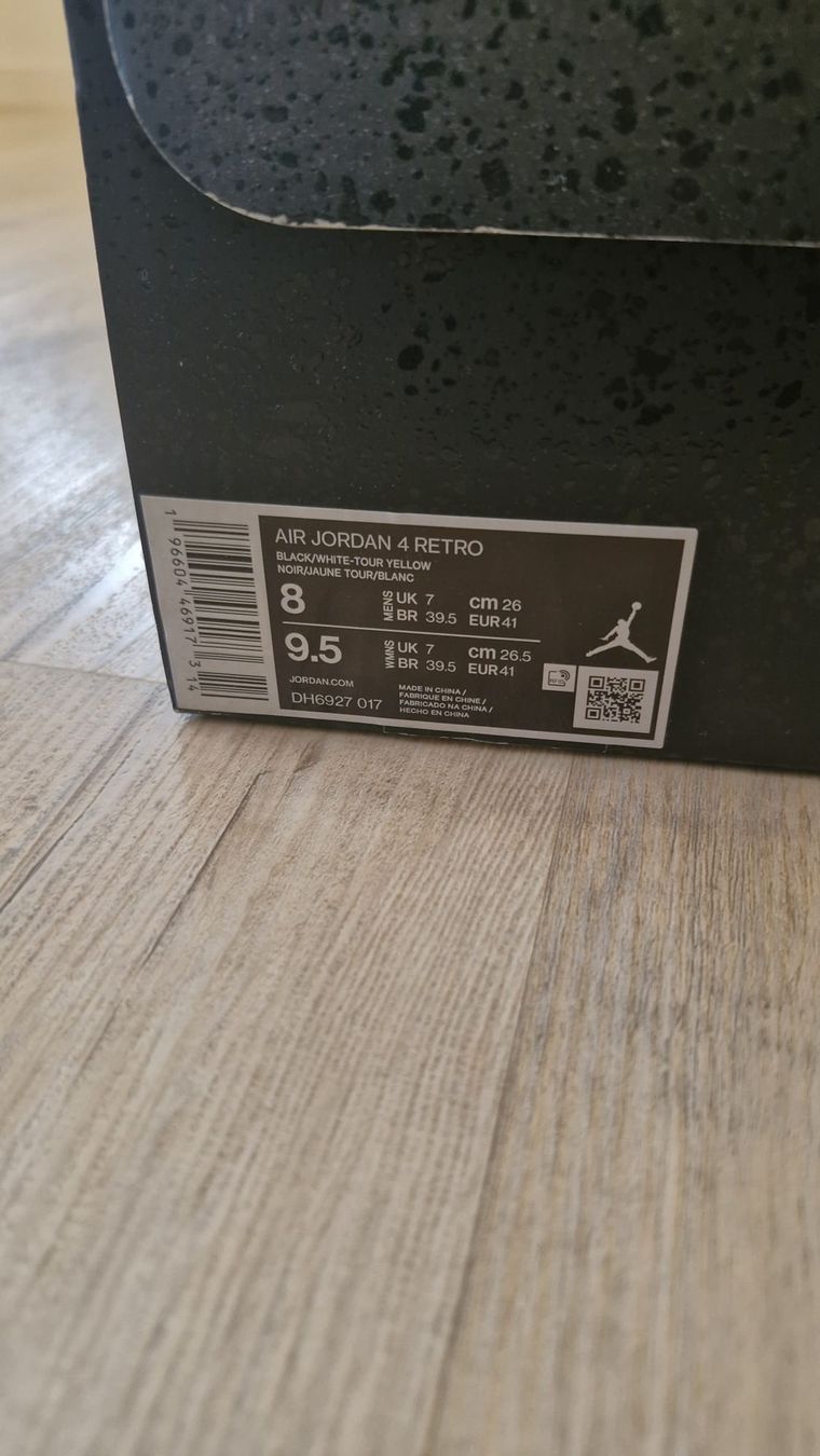 Jordan Scarpe da uomo: Jordan 4 yellow thunders Gr.41 mit Box – Usato da Villmergen venduto da onyx.50 1