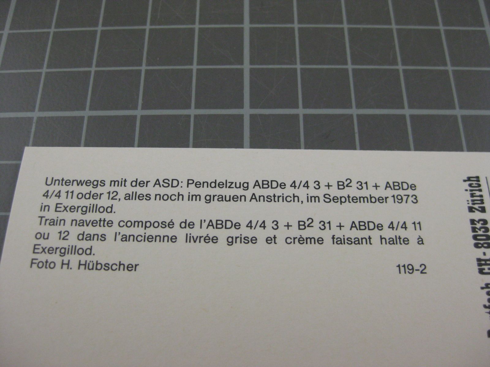 Cartoline postali: AK Exergillod mit Zug  – Nuovo (secondo la descrizione) da Malters venduto da Marosko 2