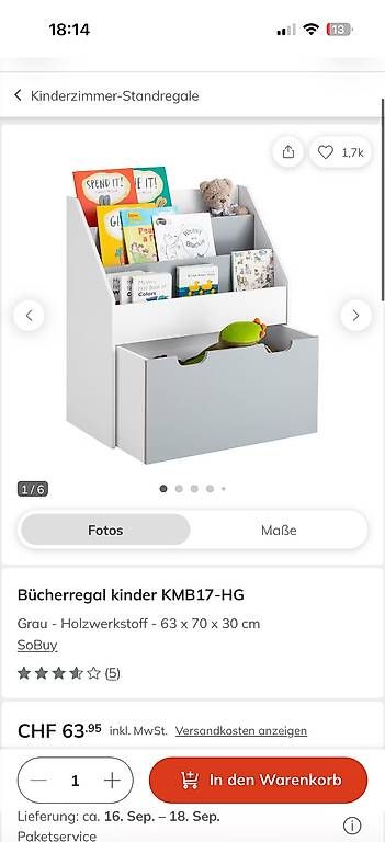 Scaffali: Bücherregal Kind – Usato da Bern venduto da amyfly 1