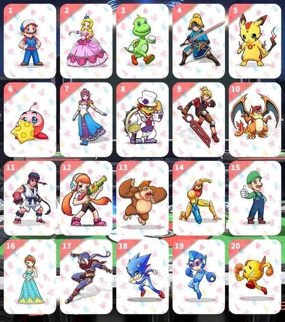 Cartoline: 20 Smash Bros Amiibo NFC Karten – Nuovo e nell'imballaggio originale da Wohlen AG venduto da gnabbr