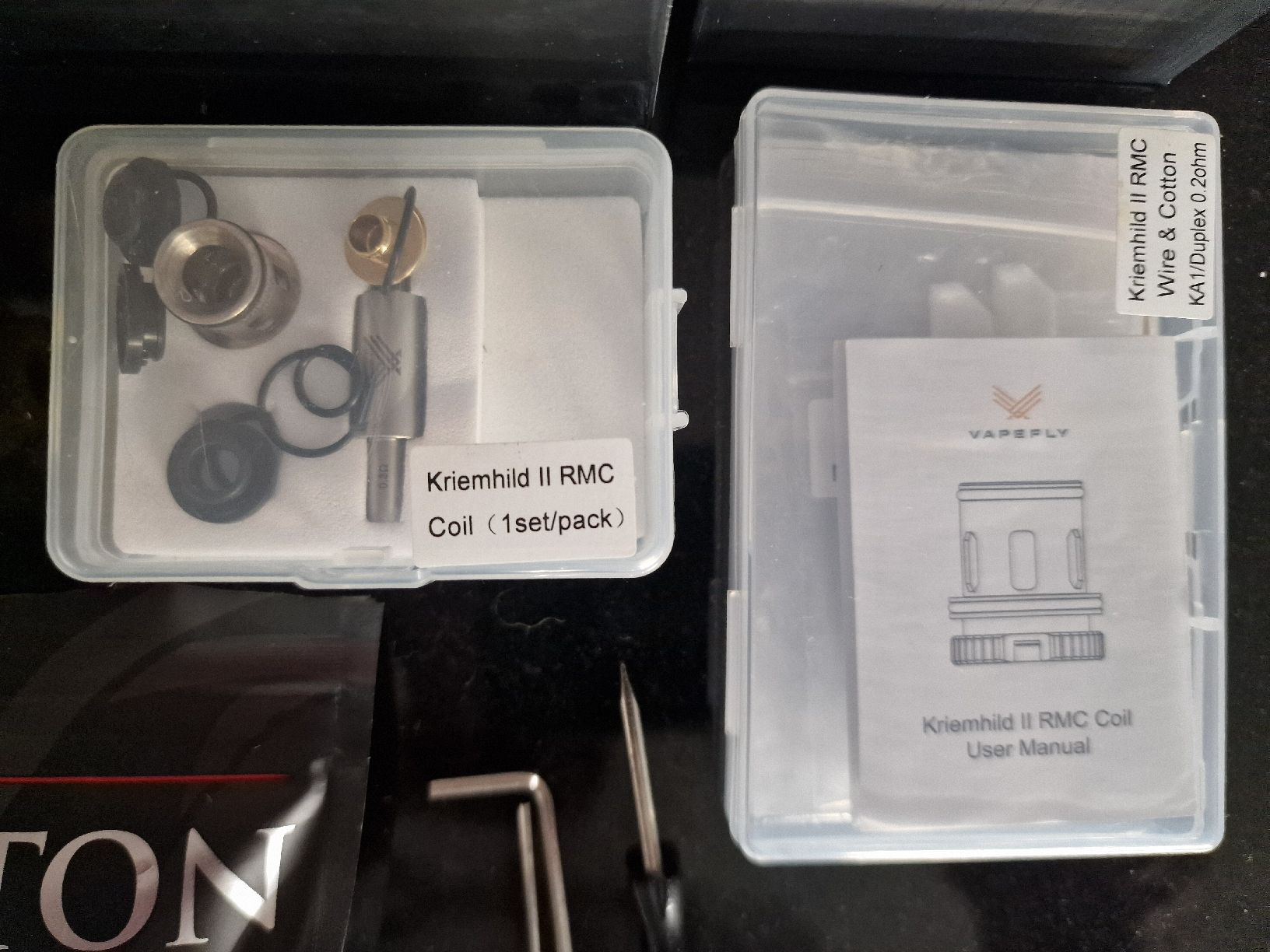 Sonstige Tabakwaren: E Zigarette Verdampfer Set Base Tröpfler Zubehör Watte usw. – Gebraucht aus Güttingen von Freiberger-Verkauf 3