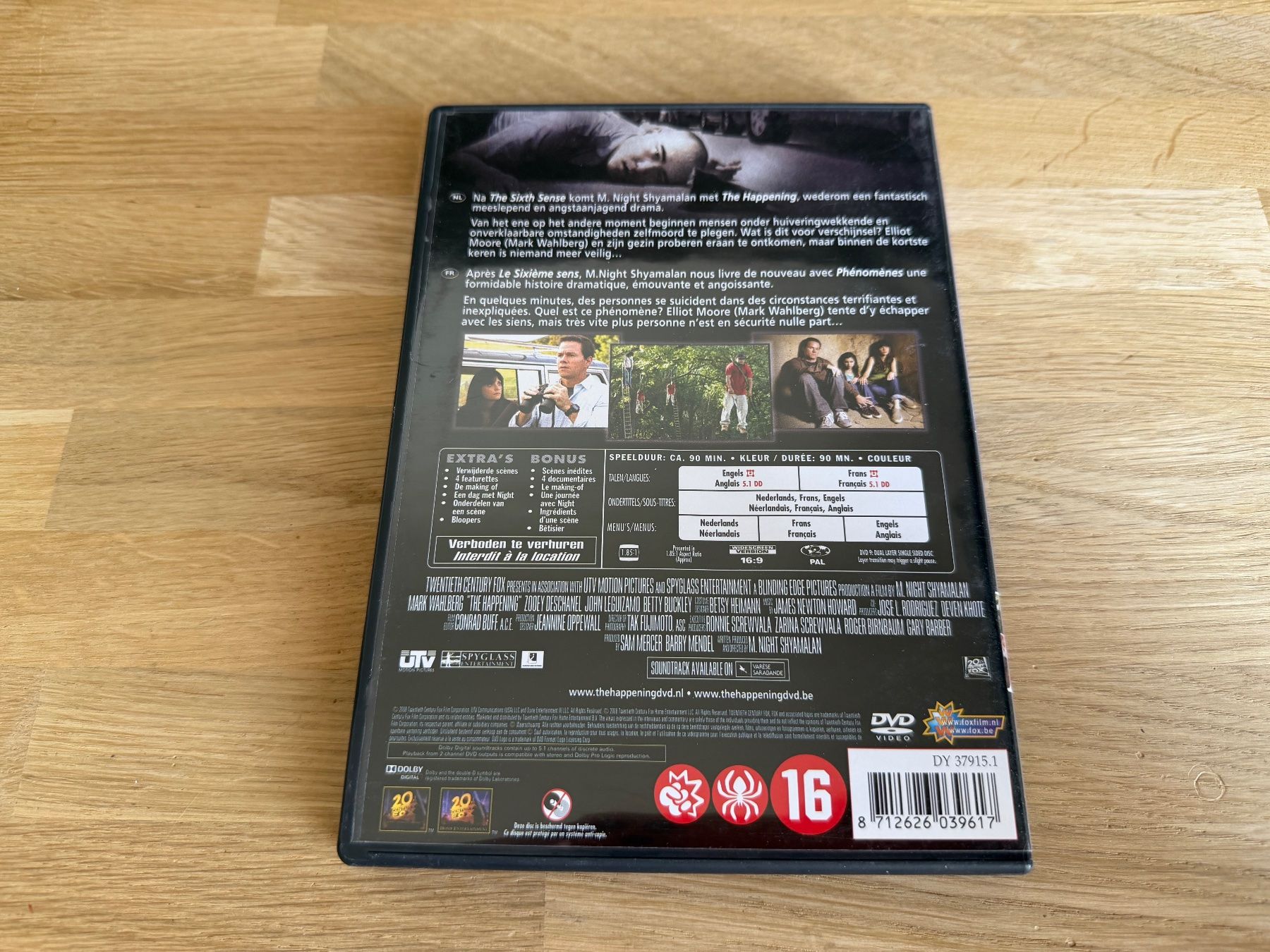 Tutti i DVDs: DVD The Happening Phénomènes – Usato da Carouge GE venduto da david-1201 2
