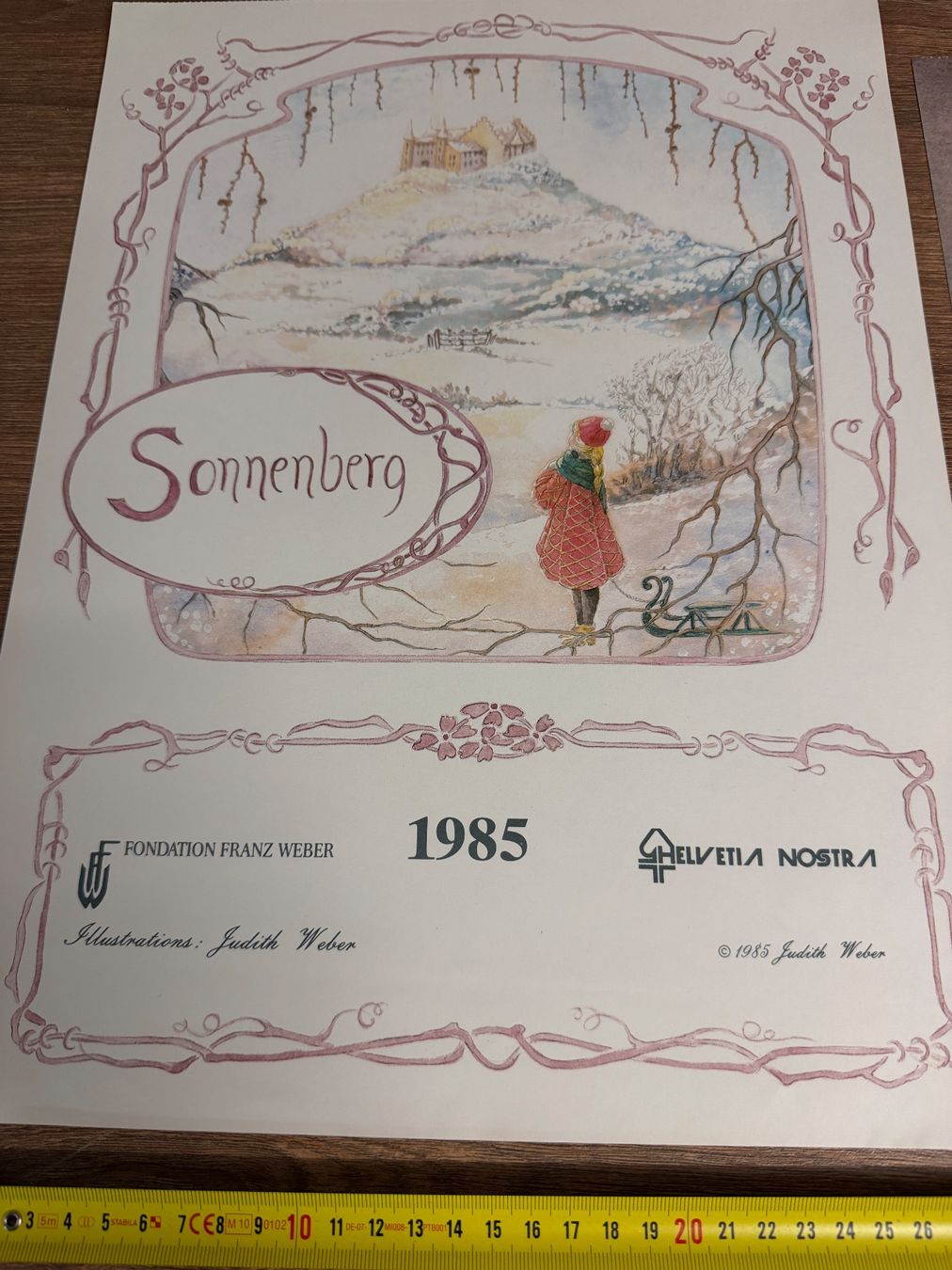Foto & Immagini: Kalenderblatt 1985 Sonnenberg Judith Weber Walliser Alpen... – Usato da Nussbaumen AG venduto da olitech5415 1