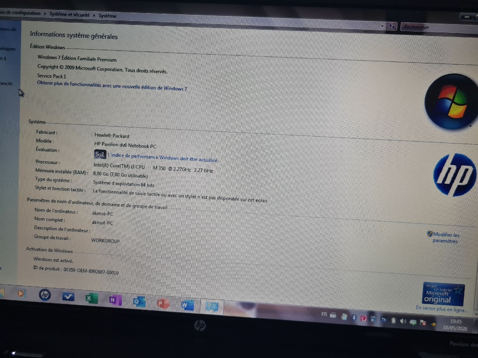 Hewlett Packard Notebook: hp dv6 windows seven – Usato da Couvet venduto da curirouge 2