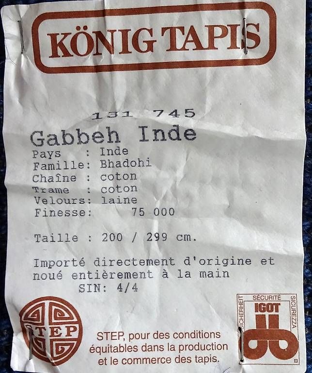 Teppiche: Très beau tapis bleu – Gebraucht aus Concise von eur_tcl6 2