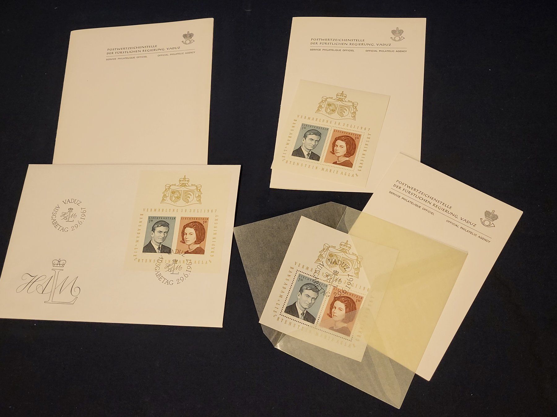 Tutti i francobolli: Briefmarken FL, "Vermählung Hansadam..." – Nuovo (secondo la descrizione) da Uster venduto da gurust